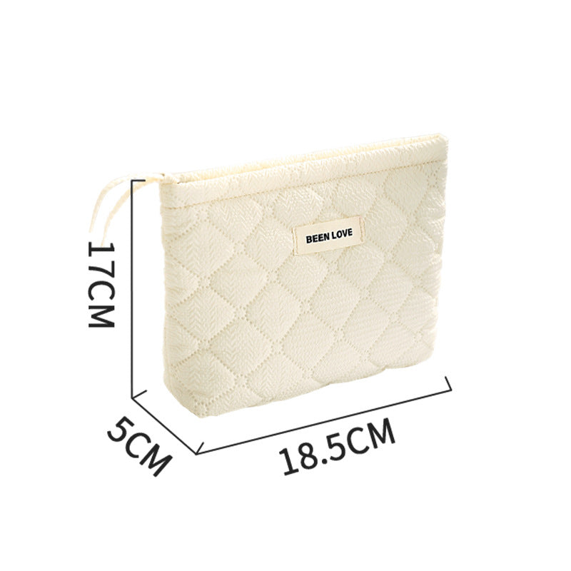 Women's Cosmetic Bag Travel Carrying Case Fashion Simple Design with Handle Convenient and Practical