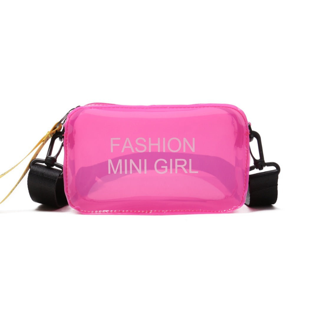 Transparent Fashion Mini Crossbody Bag with Adjustable Shoulder Strap Everyday Joker Trendy Item