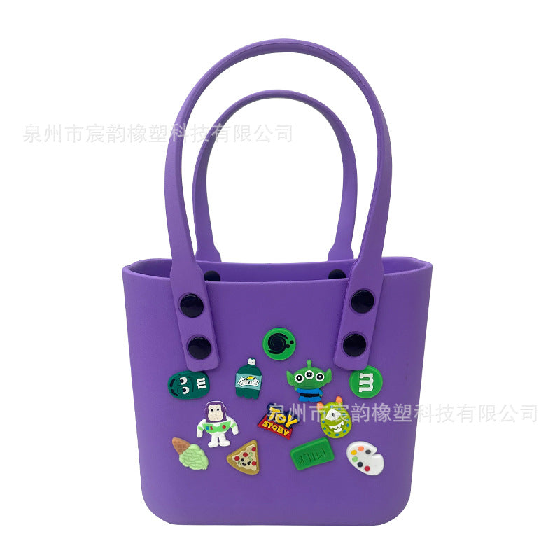 New Korean Style Eva Beach Bag Bento Portable Hole Bag Women's DIY Decorative Pouch