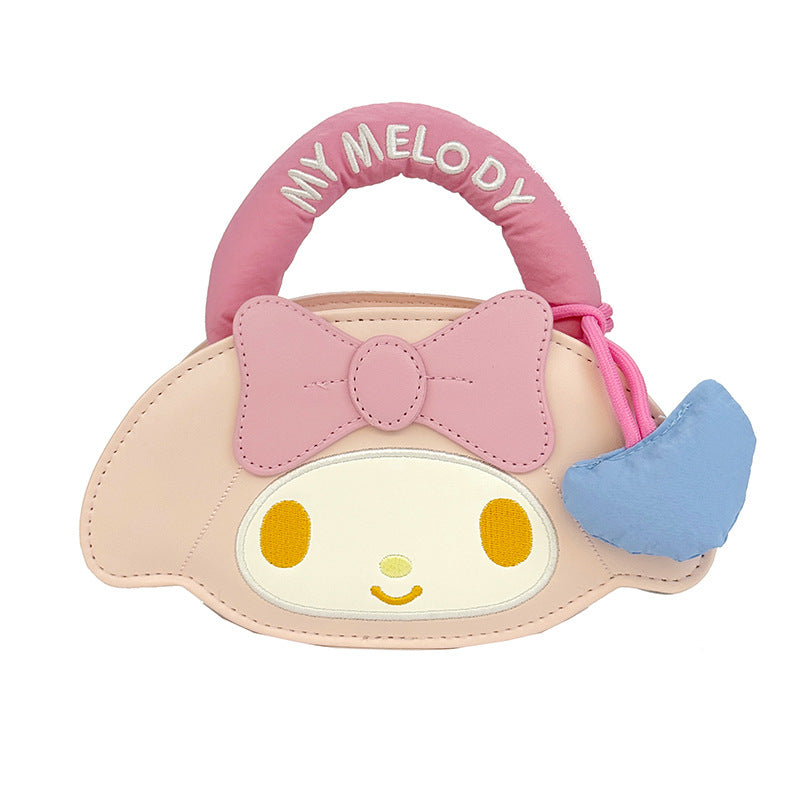 Cute Kawaii My Melody Handbag with Bow and Chain Strap, Perfect for Daily Use and Fashion Lovers