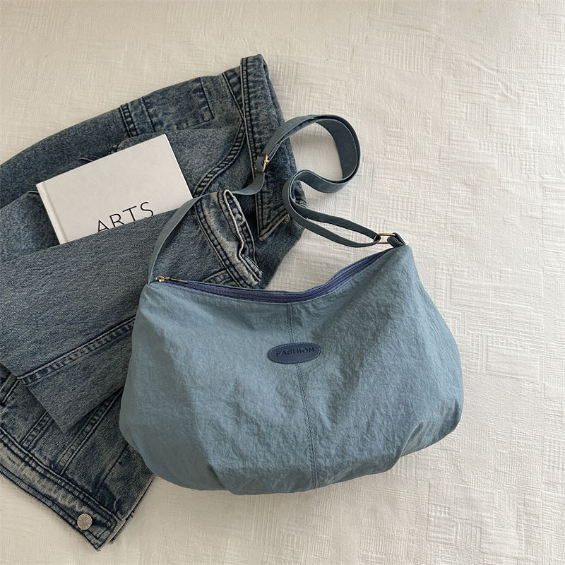 Stylish Crossbody Bag for Women with Cute Pendant, Large Capacity Casual Shoulder Bag for Daily Use and School