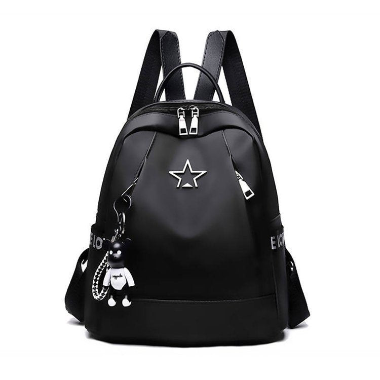 Oxford Cloth Backpack Women's New Simple Fashion Solid Color Trendy Korean Style Student All-Match Schoolbag