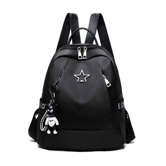 Oxford Cloth Backpack Women's New Simple Fashion Solid Color Trendy Korean Style Student All-Match Schoolbag