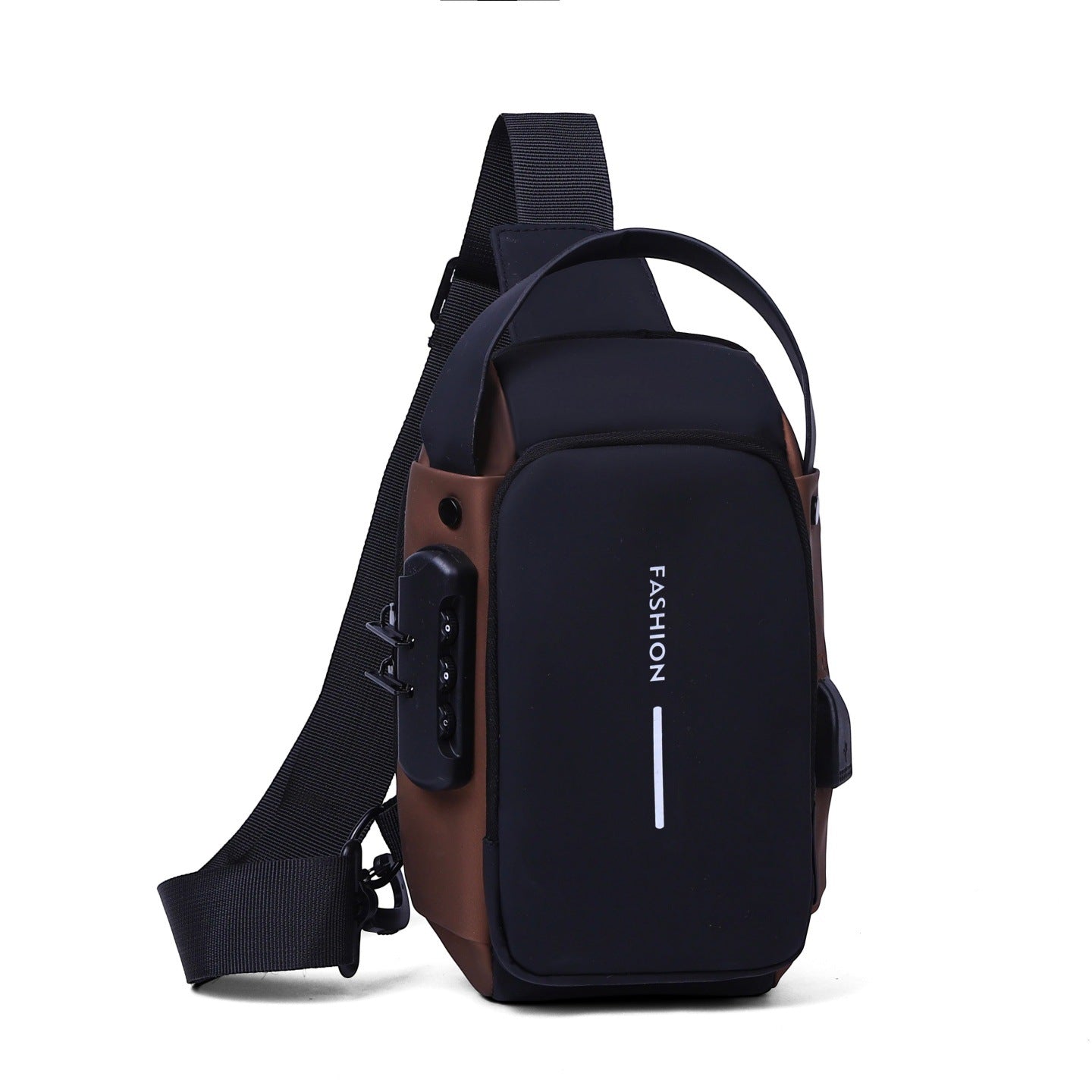 New Fashion Men's Crossbody Bag with Large Capacity, Stylish Chest Pack for Travel and Daily Use