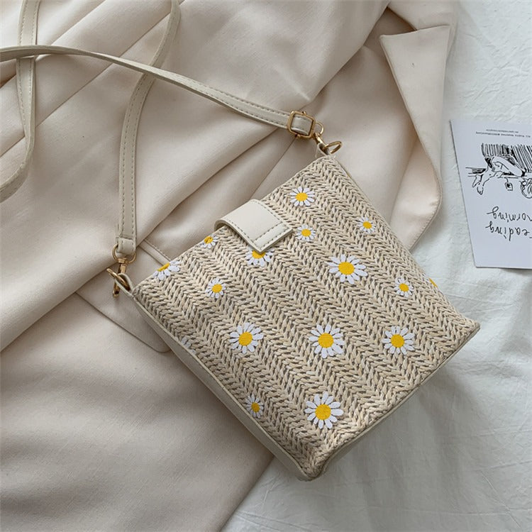 French Texture Popular Bag Women's New Crossbody Bag Women's All-Match One-Shoulder Chain Bucket Bag