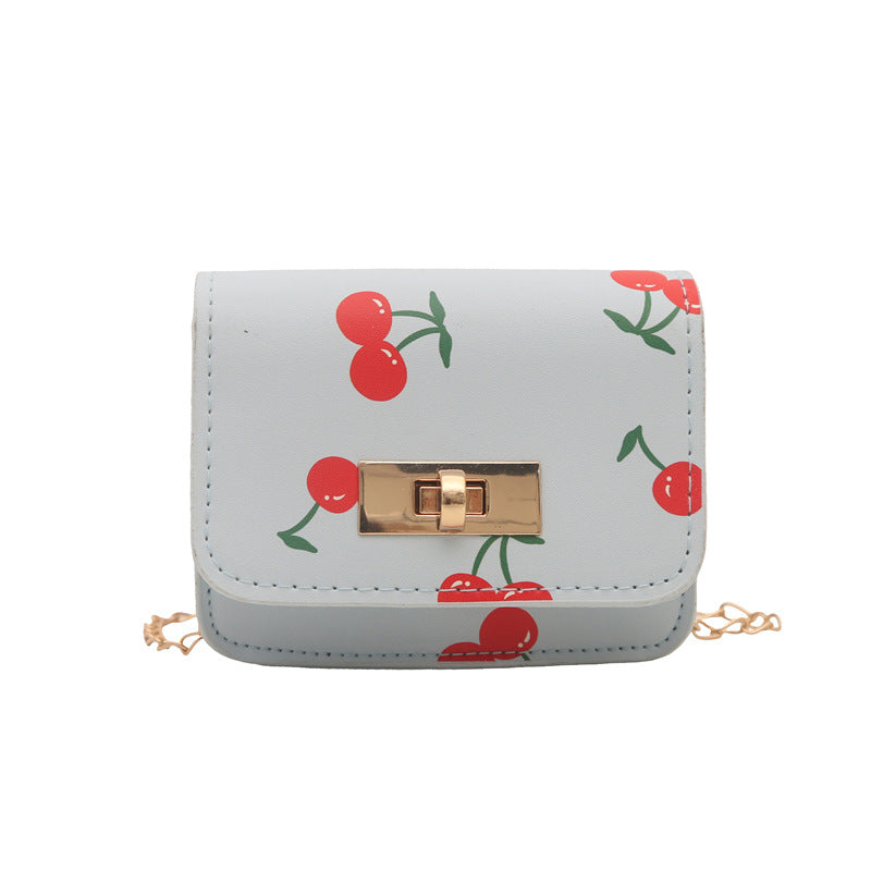 Fresh Cherry Print Fashionable New Spring Cute Trendy Sweet Korean Style Fashion Crossbody Shoulder Bag