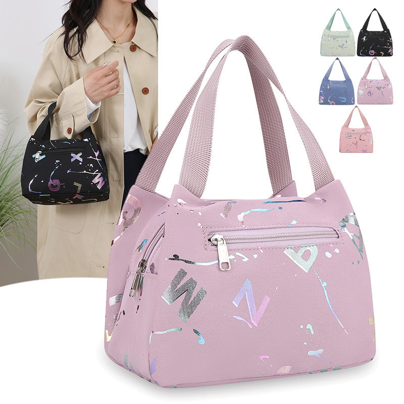 Fashionable Printed Tote Bag for Women, Lightweight and Elegant Design with Multiple Pockets for Daily Use