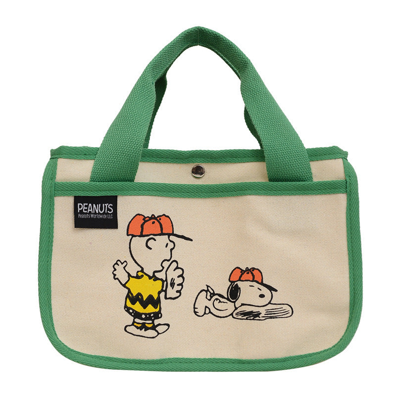 Cute Cartoon Snoopy Small Crossbody Bag Men's and Women's Large Capacity Multi-Functional Tote Bag Handbag Storage Bag