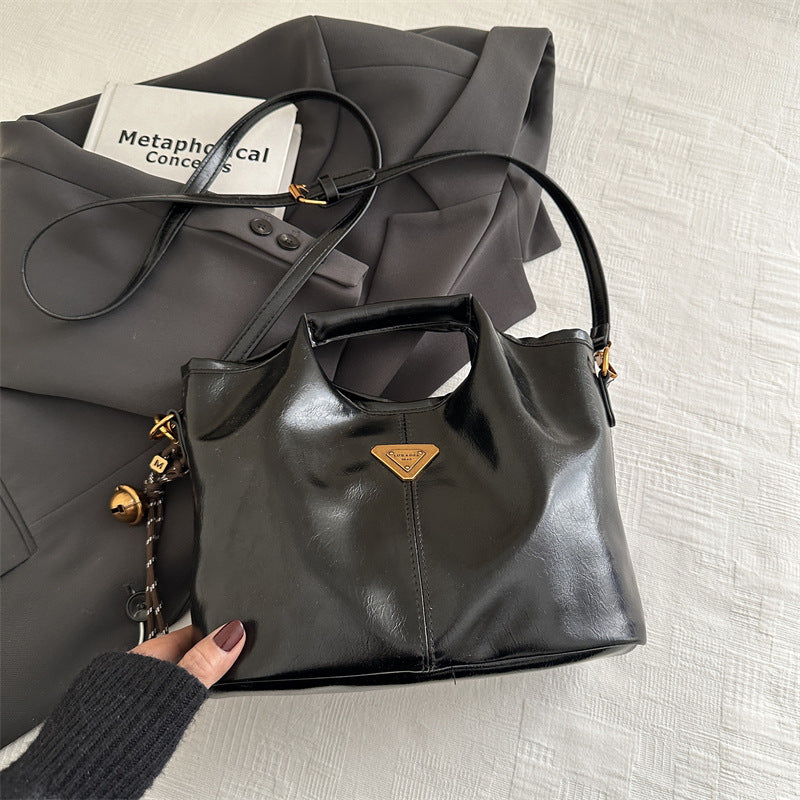 Vintage Tote Women's Summer New Commuter Large Capacity Shoulder Messenger Bag Mother and Child Bag
