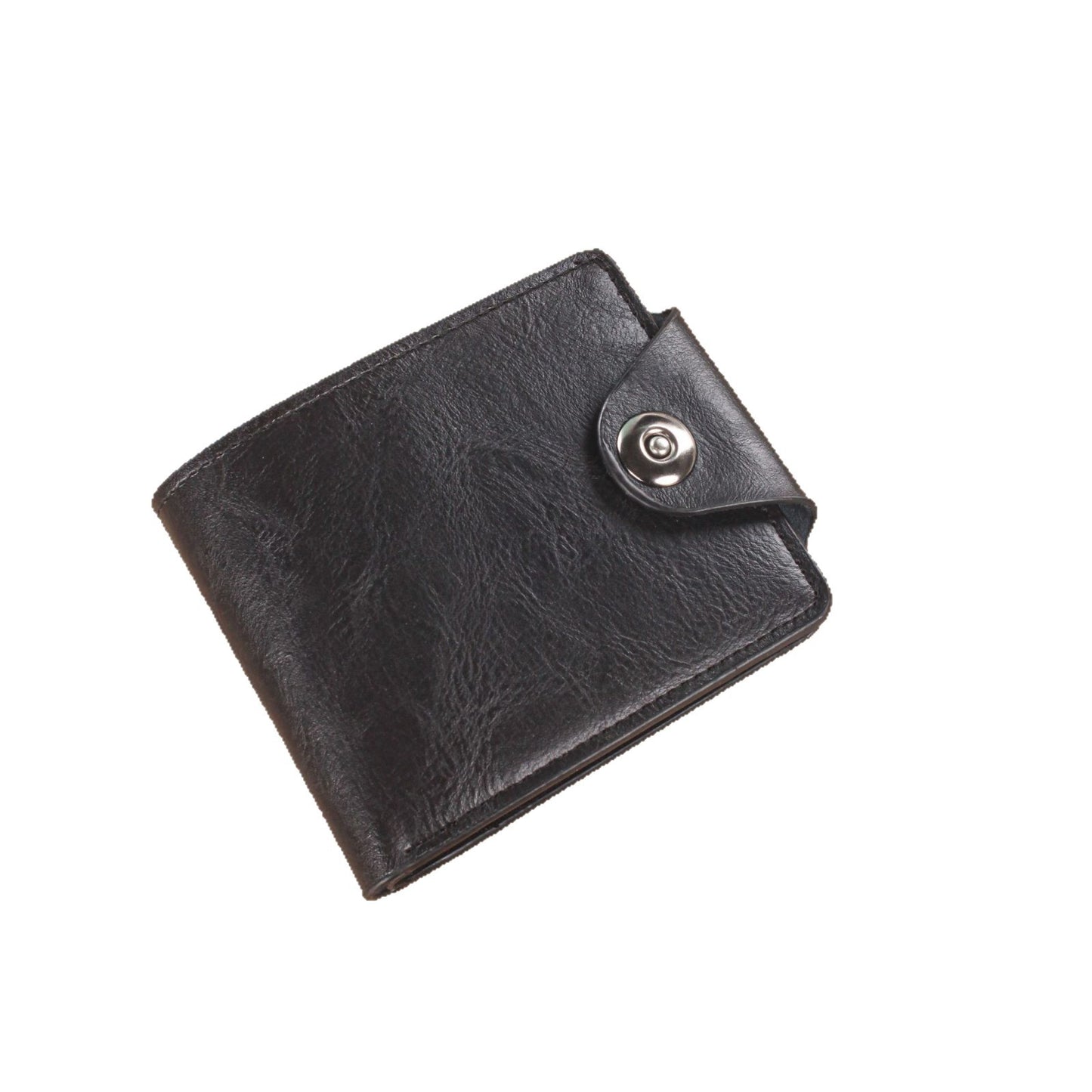 Fashionable Men's Compact Wallet with Magnetic Closure and Multi-Card Slots for Daily Use