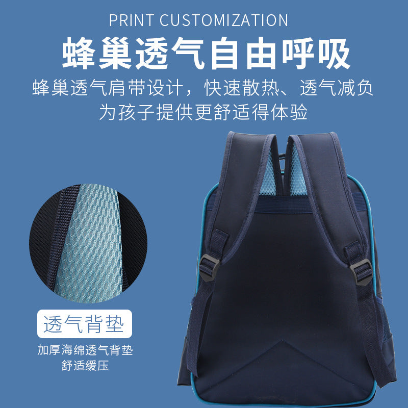 Cartoon Hero Children's Schoolbag Student Backpack Burden Alleviation Waterproof Wear-Resistant Spider-Man Ultraman