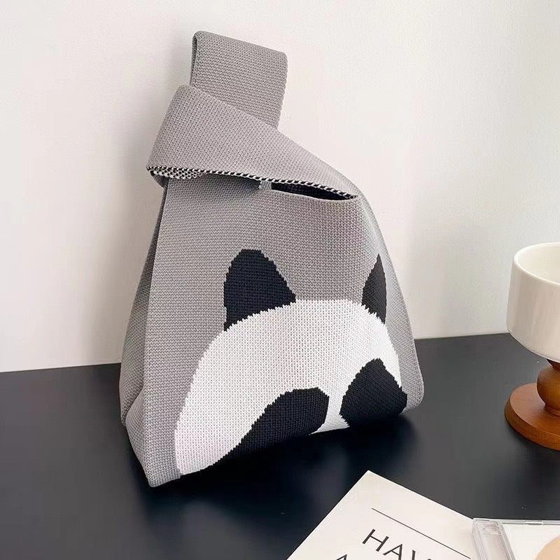 Vest Bag Women's Korean Knitted New Year Knitted Bag Hand Bag Knitted Oblique Bag