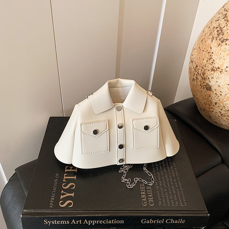 Niche Personality Design Shoulder Bag New Candy Color Fashion Shirt Bag Women's Chain Crossbody Small Square Bag