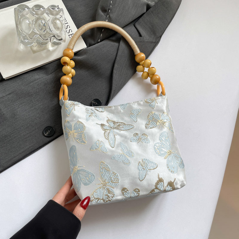 New Chinese Style Minority All-Match Underarm Bag Tote Bag for Women Summer New Good-looking Artistic Embroidered Shoulder Bag