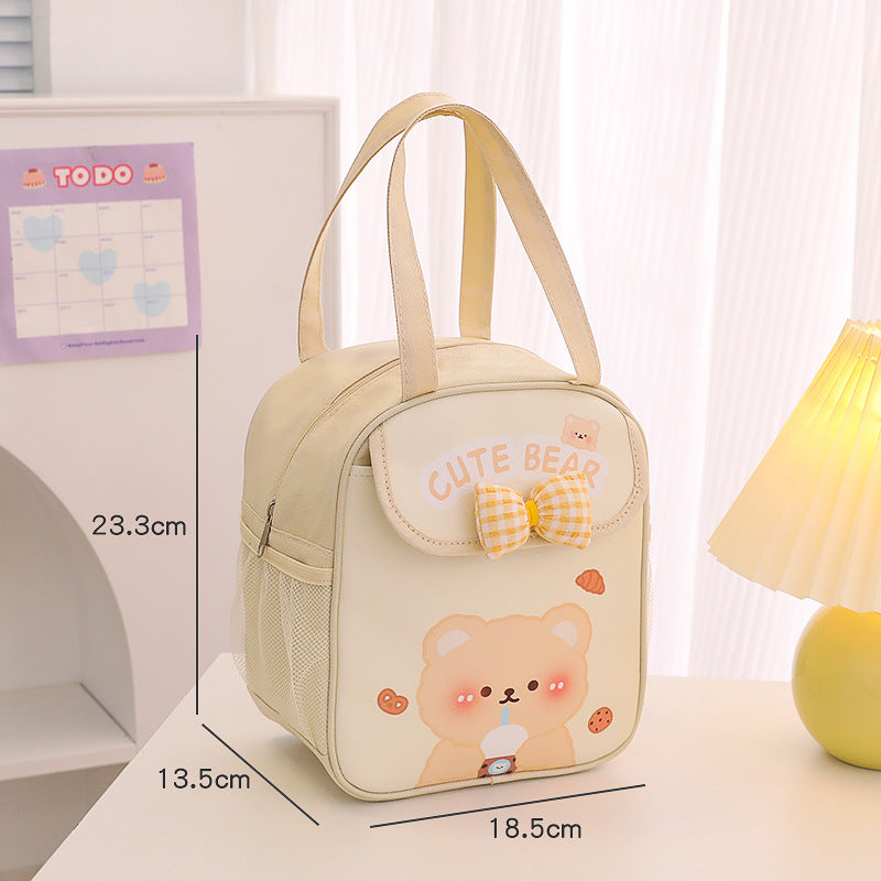 Large Capacity Lunch Box Bag Student Heat Preservation Lunch Bag Buggy Bag Thickened Aluminum Foil Lunch Bag Bag