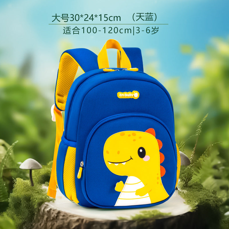 Cute Dinosaur Kids Backpack for Preschoolers, Lightweight and Breathable with Fun Cartoon Design