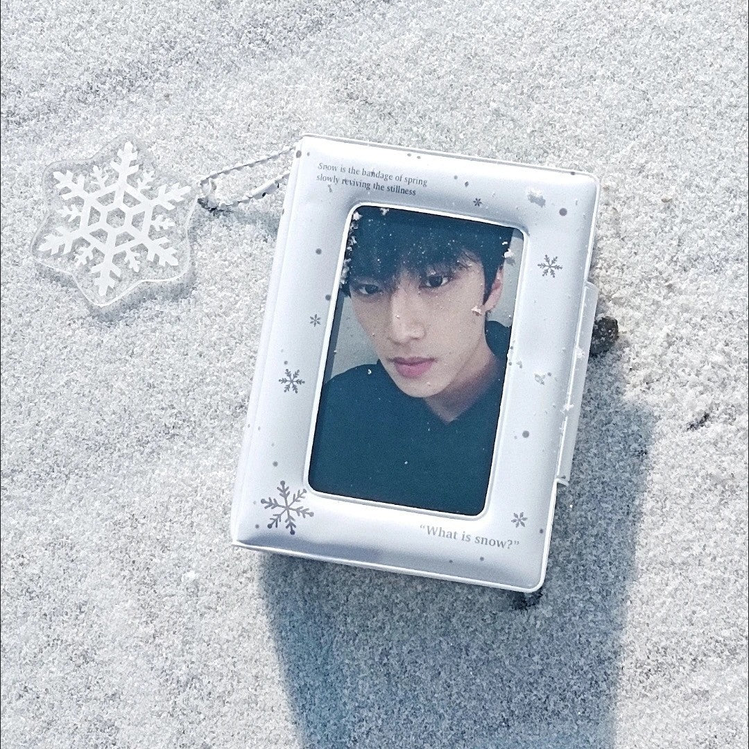 Winter Snowflake Card Holder Ins Style Yigong Grid Star Chasing Aidou Mini Truck Storage Book Card Binder Three-Inch Polaroid Album