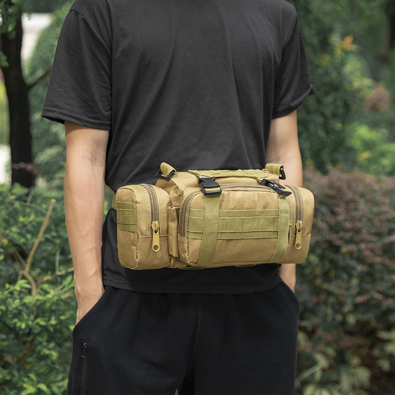 Multi-Functional Outdoor Tactical Waist Bag with Waterproof & Durable Oxford Fabric for Hiking, Fishing, Running, and Photography