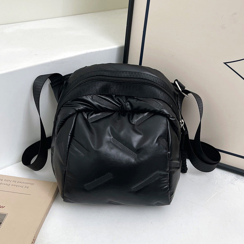 New Cotton Coat Bag for Women Cute Fashionable Shoulder Bag Casual All-Match Messenger Bag Lightweight Waterproof Nylon Cloth Bag