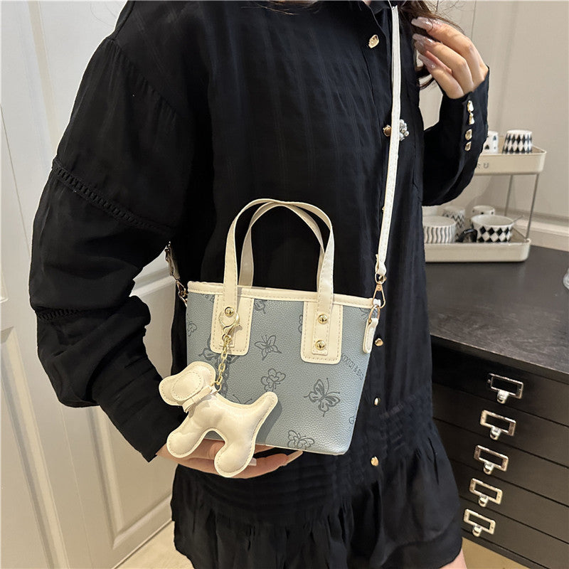 Summer Fashion Small Handbags Women's New Temperament Leisure Crossbody All-Matching Bucket Bag
