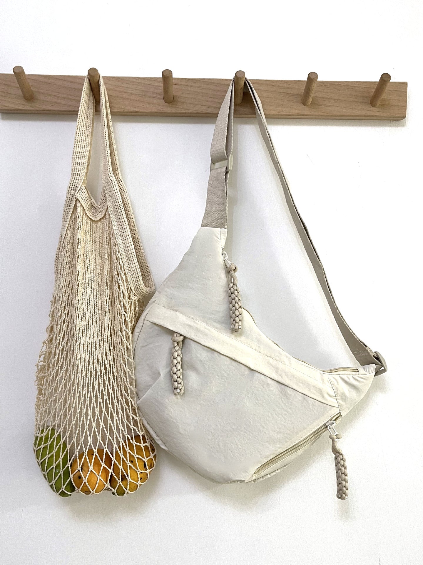 Fashion Cloth Bag Female Student Satchel Nylon Crossbody Cloth Bag Large Capacity Shoulder Bag Japanese Dumpling Bag
