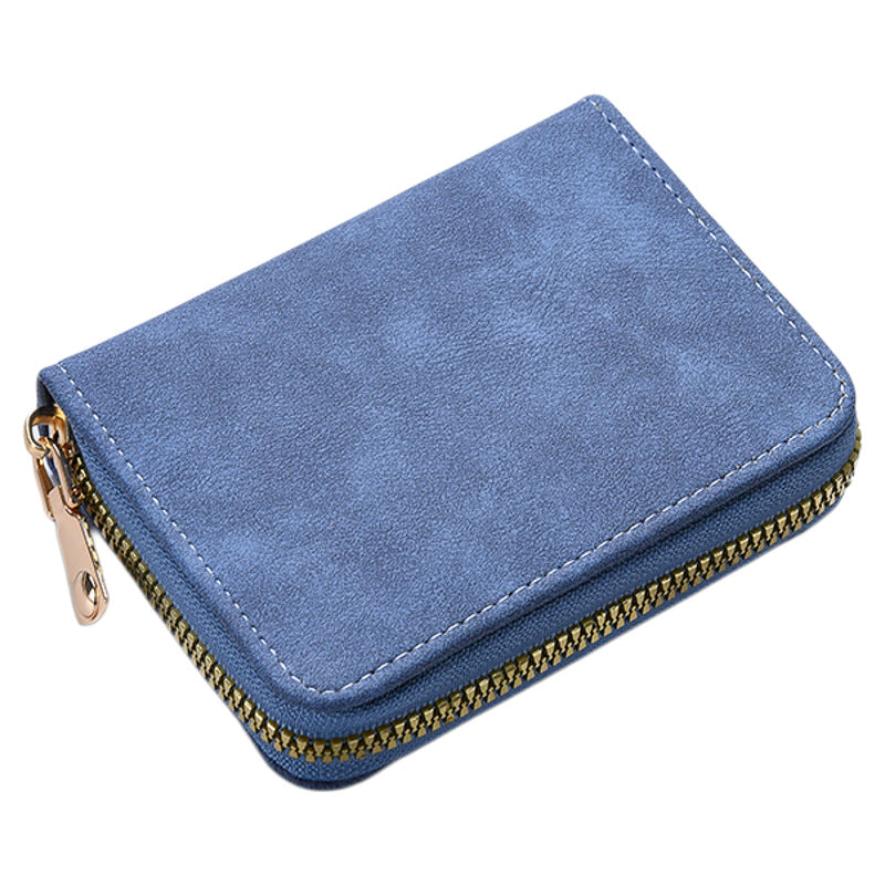 Women's Wallet Anti-Degaussing Expanding Card Holder 18 Card Position Zipper Coin Purse Daily Multi-Functional Credentials Storage