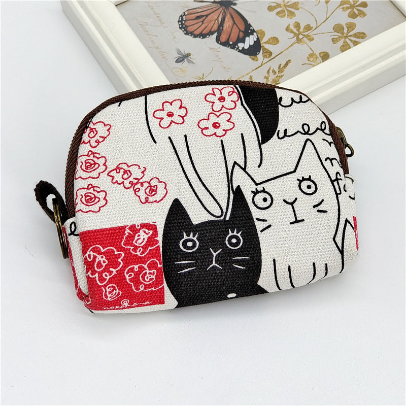 New Coin Purse Shell Small Cloth Bag Cute Girl Small Wallet Japanese Small Bag Coin Storage Bag