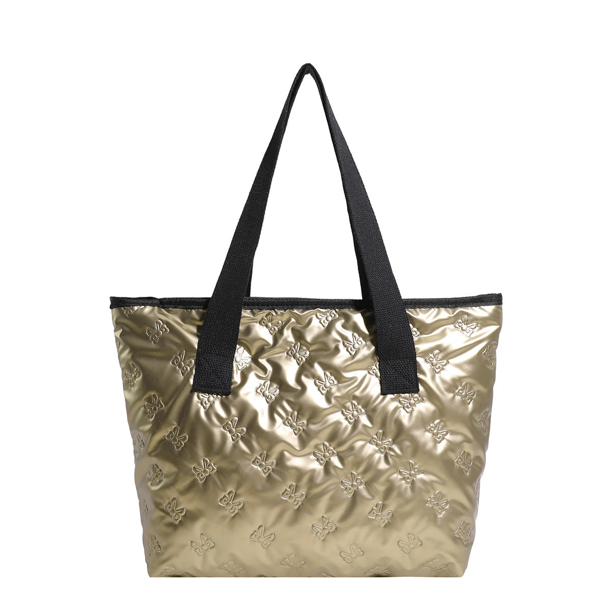 Simple Casual Bag for Women Autumn and Winter New Shoulder Cotton-Padded Bag Fashion Trendy Portable Large Capacity Totes
