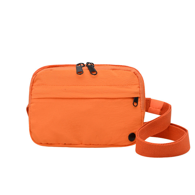 Stylish Nylon Crossbody Bag with Zipper Closure and Multiple Pockets for Daily Use