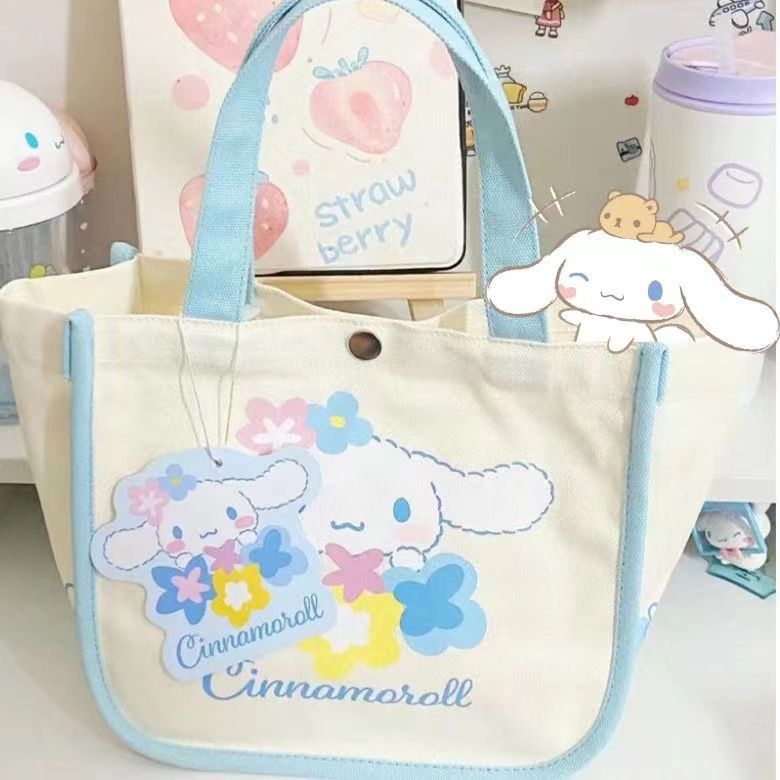 Women's Shoulder Bag Cute Hello Kitty Canvas Handbag