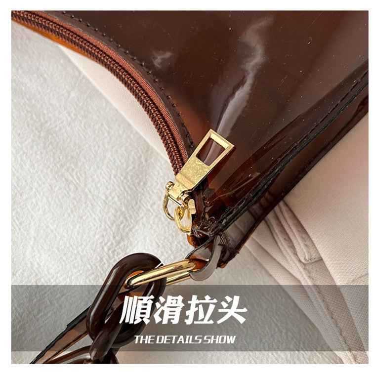 Summer New Transparent PVC Women's Bag Fashion Underarm Cute Daily Shoulder Bag