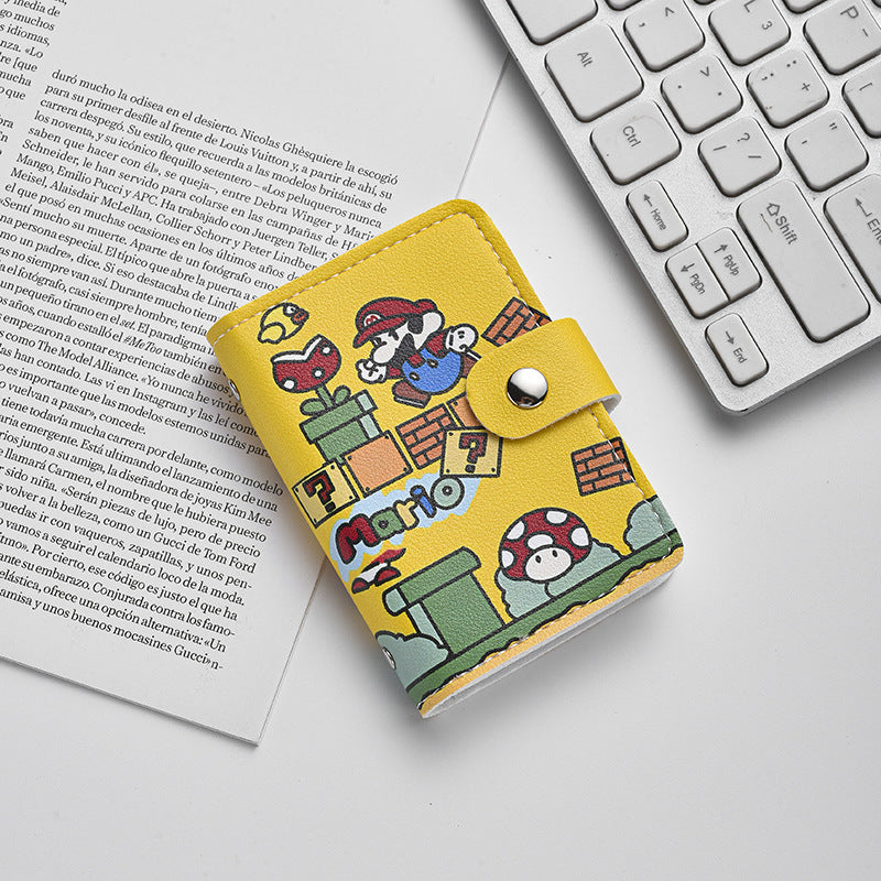 New Cartoon Cute Card Holder Large Capacity Multiple Card Slots Mini Small Cute Lady Anti-Degaussing Certificate Holder