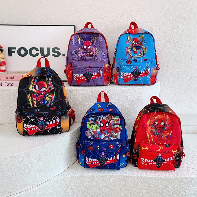 New Cartoon Children's Bags Portable All-Match Boys Ultraman Backpack Burden Reduction Kindergarten Backpack