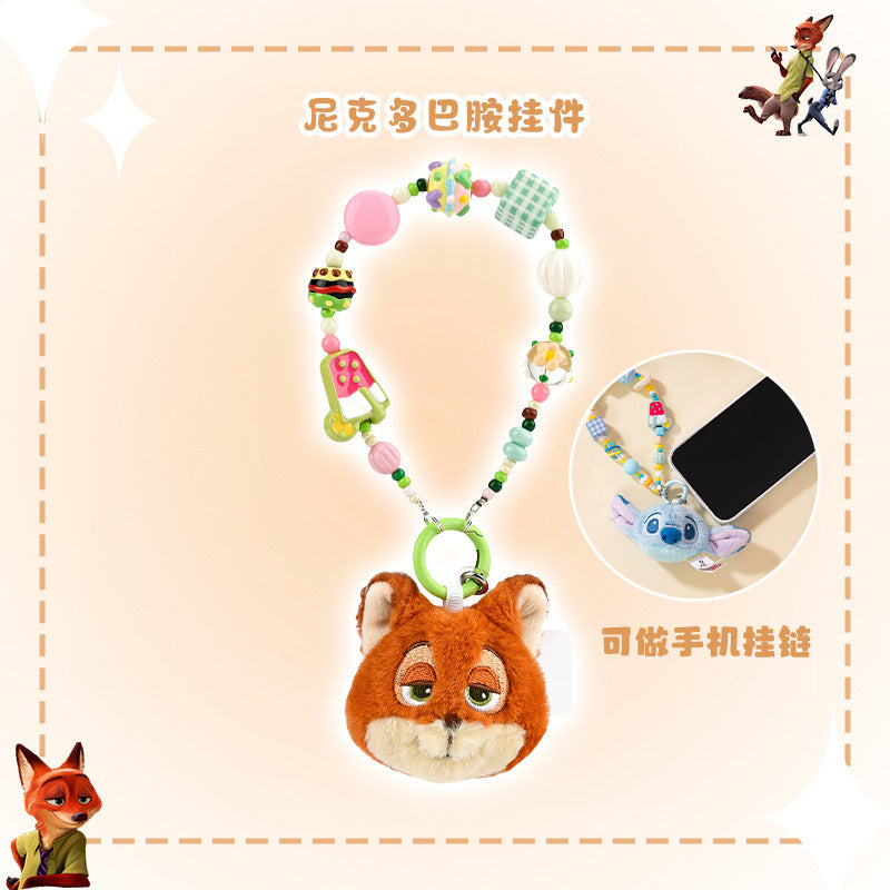 Girls Crossbody Bag Strawberry Bear Plush Head-Shaped Satchel Cute Animal Shape