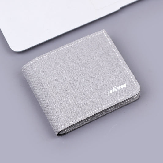 Ultra-Thin Canvas Wallet for Men with Breathable Design and Elegant Stitching Details