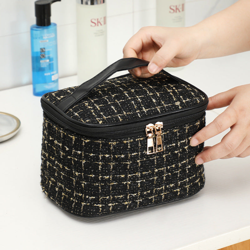 Women's Portable Large Capacity Cosmetic Bag Travel Toiletry Storage Artifact Simple Fashion Good-looking Multifunction Storage Bag