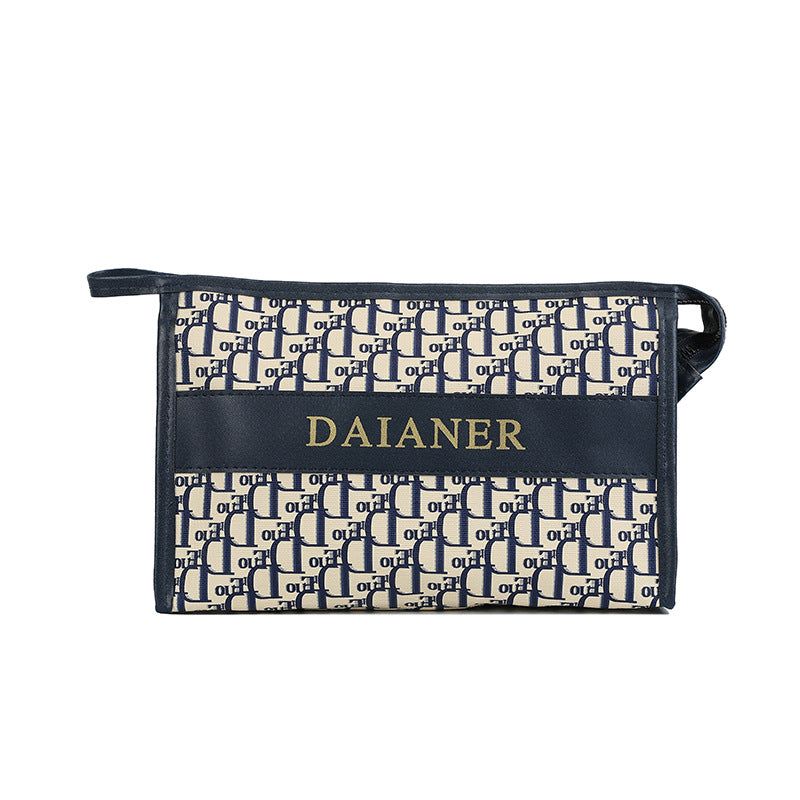 Cosmetic Bag Fashion National Style Oil Painting Portable Waterproof Wash Large Capacity Printing Cosmetic Bag