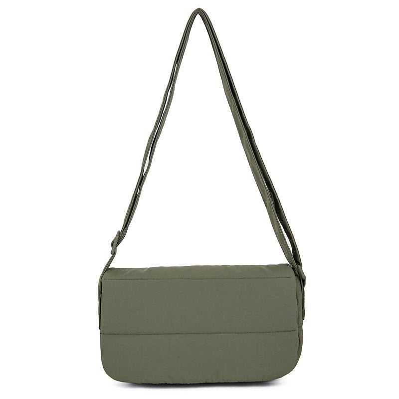 Fashion Quilted Messenger Bag Women's Simple and Practical Daily Shoulder Small Square Bag