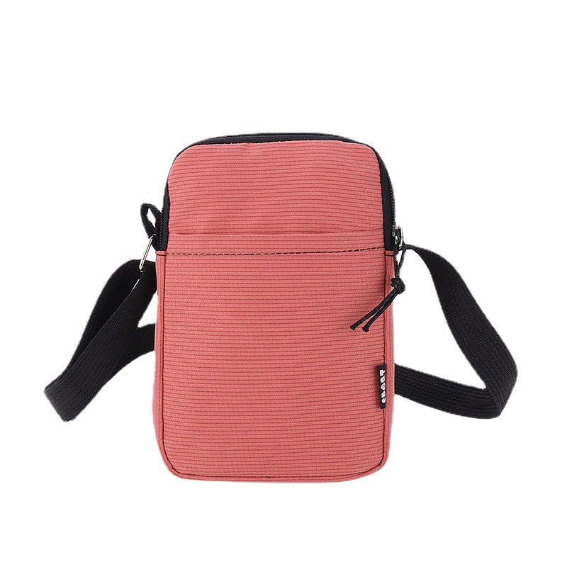Trendy Simple Casual Shoulder Messenger Bag New Fashion Cell Phone Bag Street Travel Western Style Small Square Bag