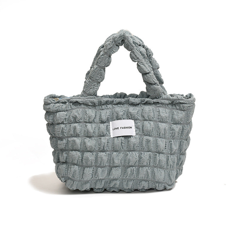 New Bubble Cloud Bag Commuter Shoulder Handbag Office Worker Large Capacity Summer Simple Korean Style Ins Women's Bag