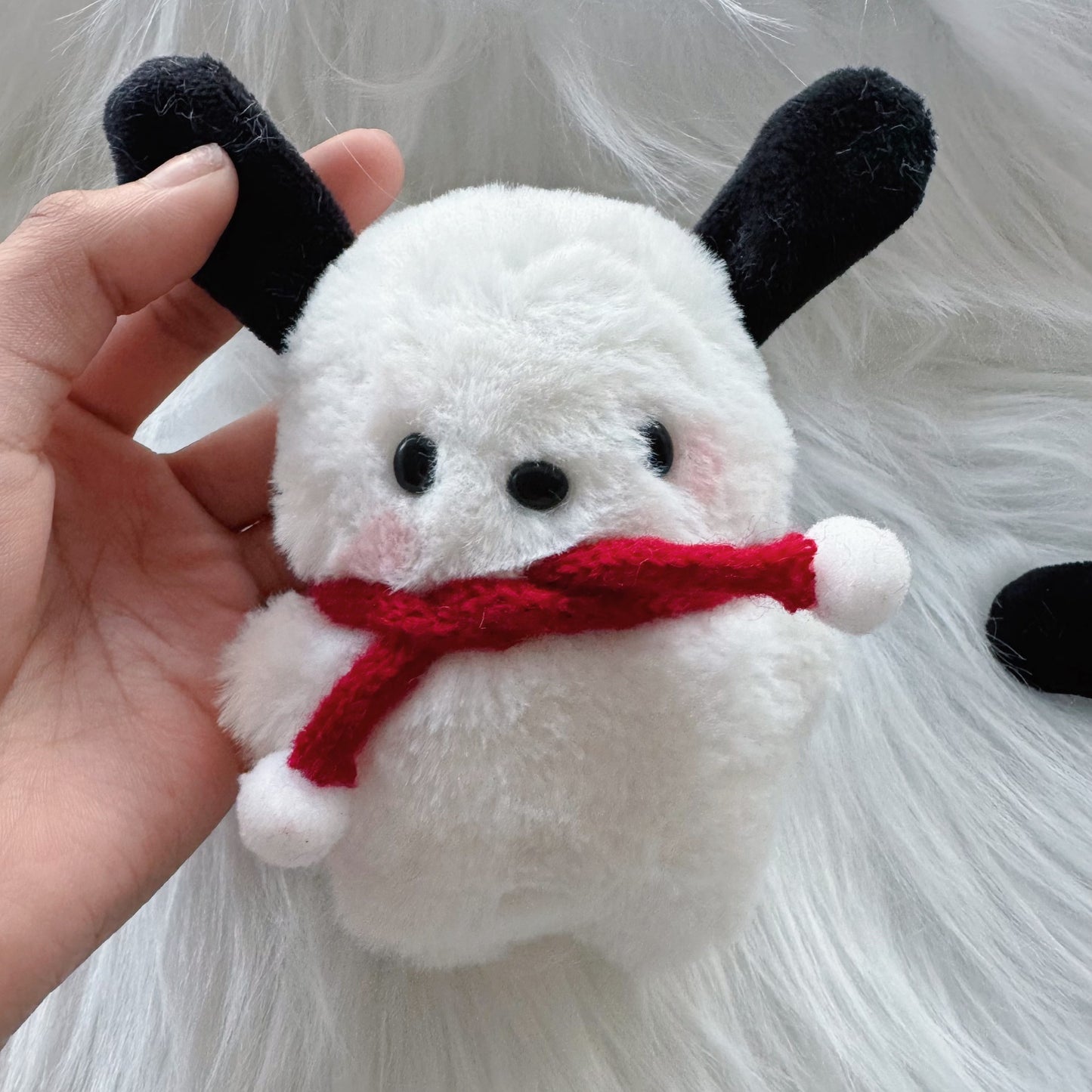 Cute Plush Pacha Dog Figurine Doll Handbag Pendant Creative Blush Puppy Doll Pendant