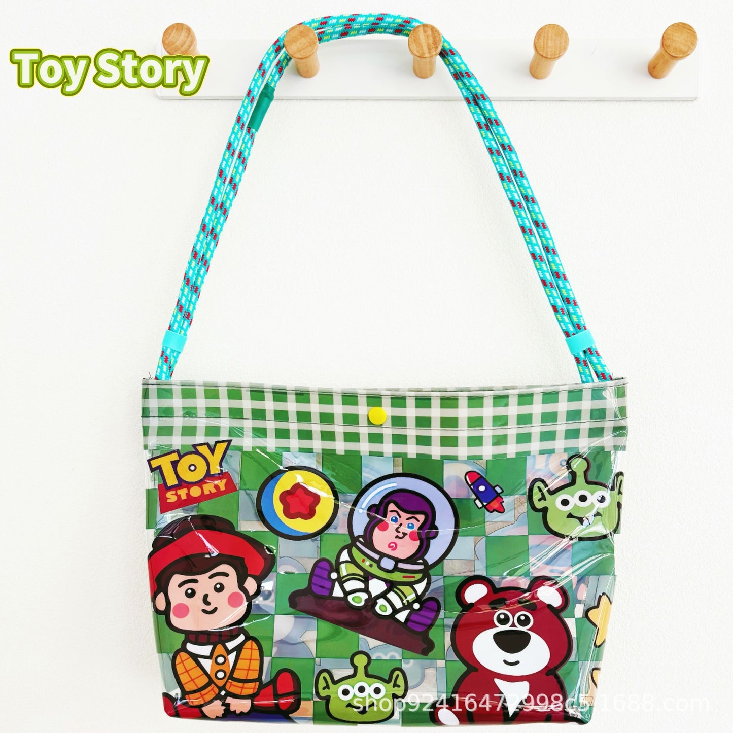 Cute Cartoon PVC Tote Bag with Waterproof Design, Large Capacity Shoulder Bag for Women and Girls, Perfect for Beach and Daily Use