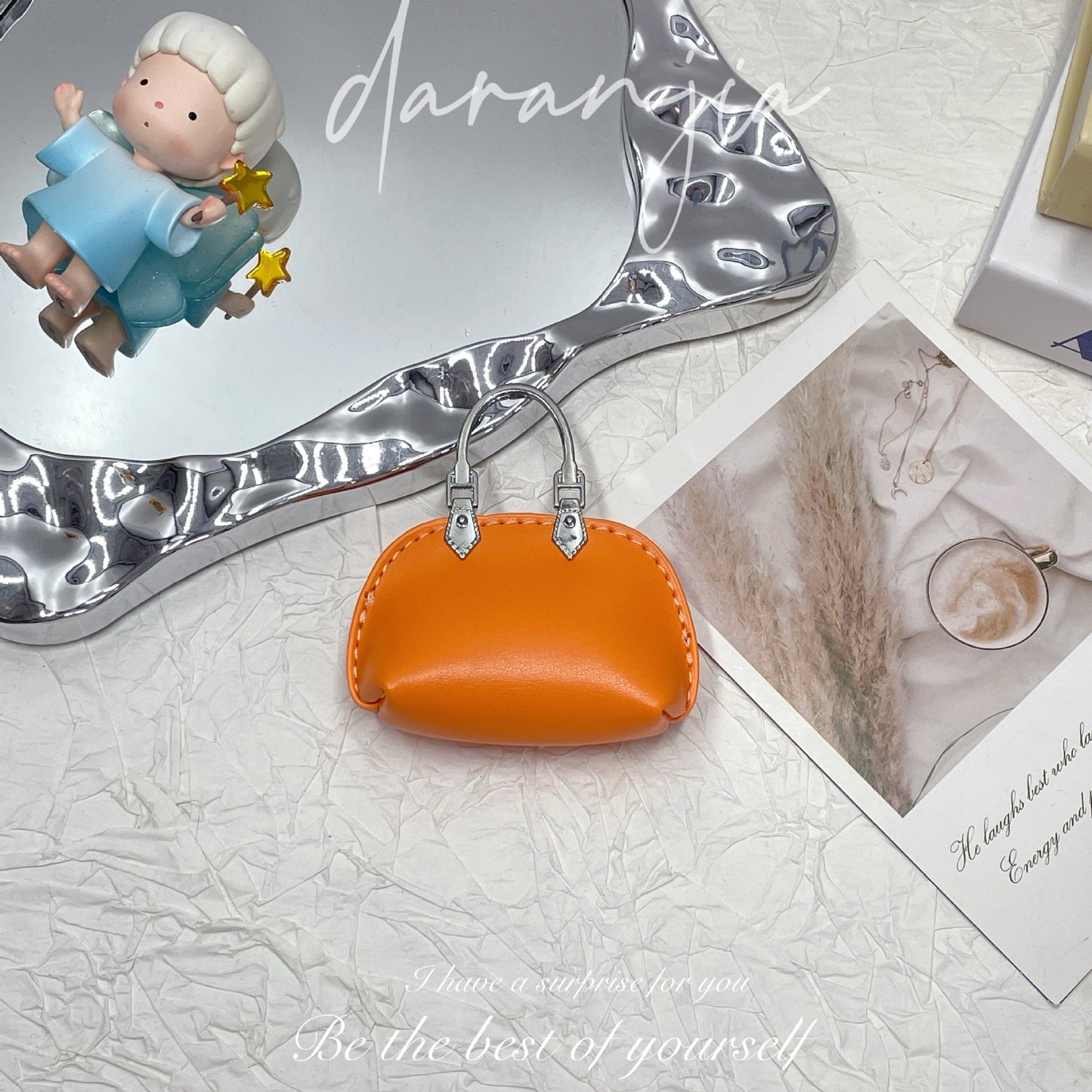 New Mini Small Bag Exquisite Handbag Pendant High-Grade Chain Little Shell Bag Keychain Exquisite Small Bag Ornaments