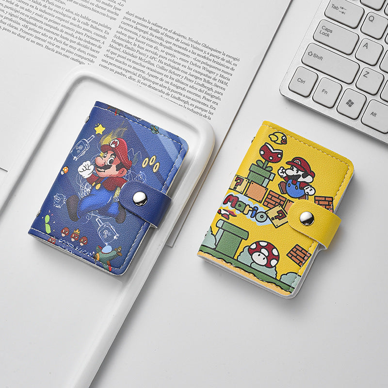 New Cartoon Cute Card Holder Large Capacity Multiple Card Slots Mini Small Cute Lady Anti-Degaussing Certificate Holder