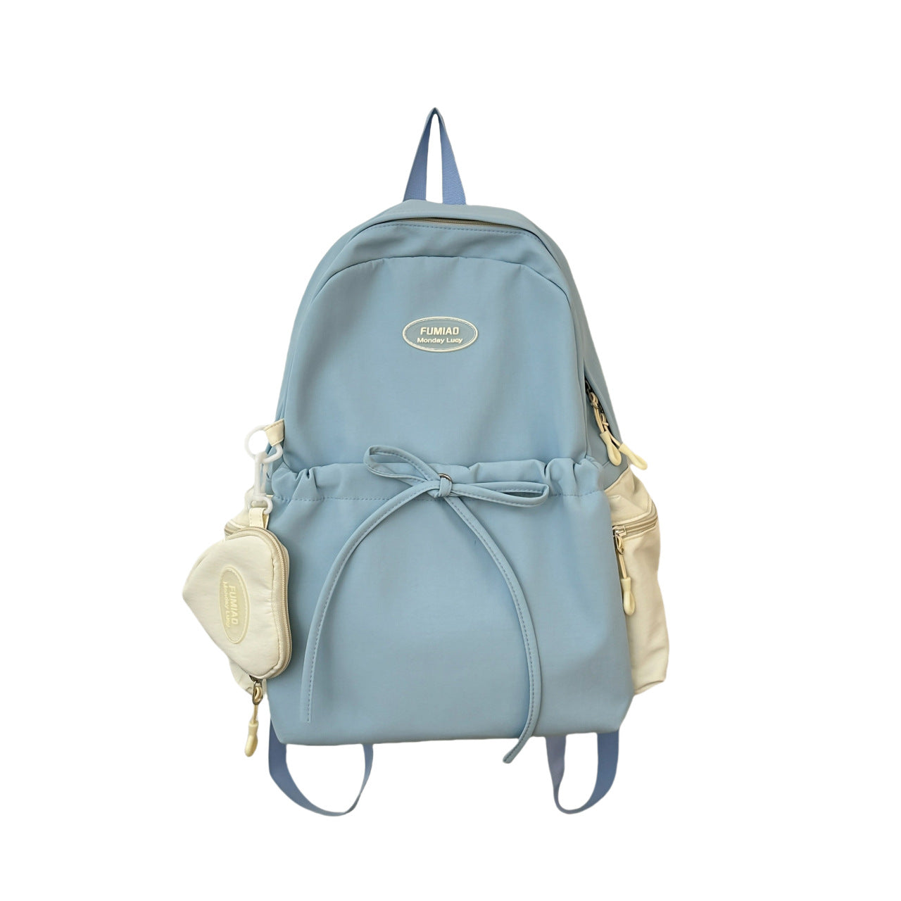Lightweight Large Capacity Backpack for Students with Multiple Pockets and Drawstring Design, Perfect for School and Travel