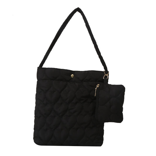 Tote Bag Women's New Fashion Retro Large Capacity Handbag Simple Casual Student Shoulder Bag