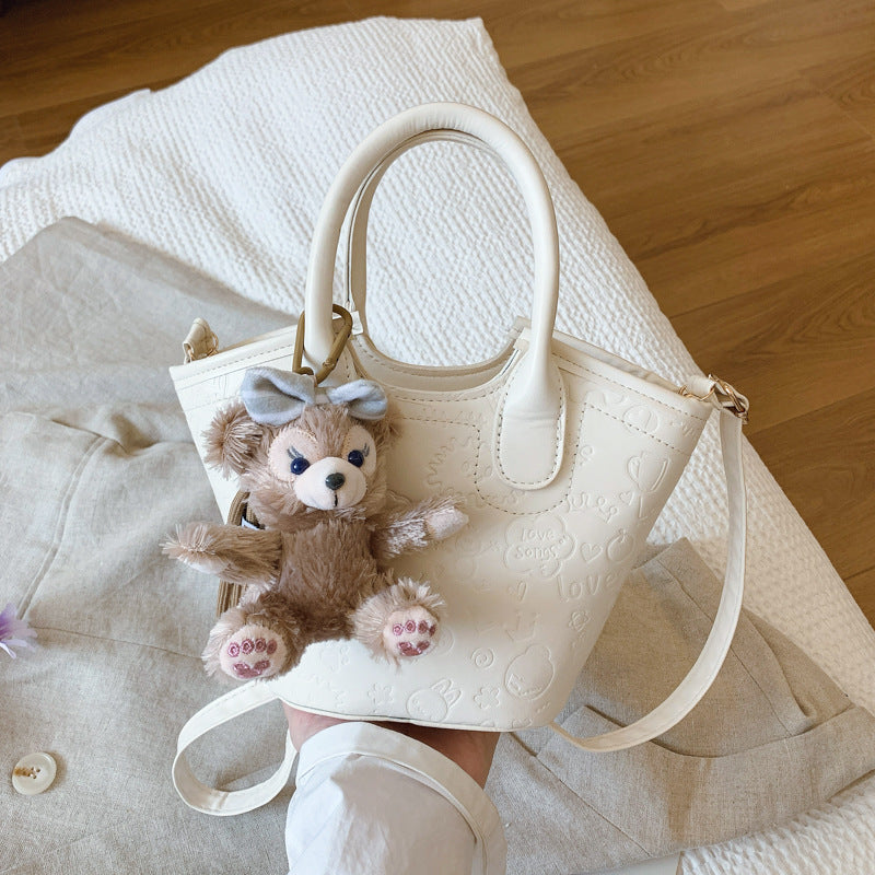 New Women's Bucket Bag Casual Simple Shoulder Bag Everyday Joker Trendy Bag
