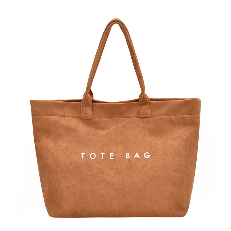 Fashion Trendy Hand-Carrying Bag Women's New Large Capacity Leisure Travel Korean Style Commuter Western Style Tote Bag