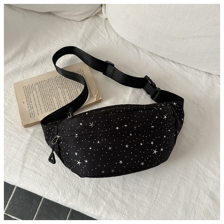 New Nylon Trendy Lightweight Simple XINGX Fresh Western Style Waist Bag Crossbody Shoulder Bag Chest Bag for Women