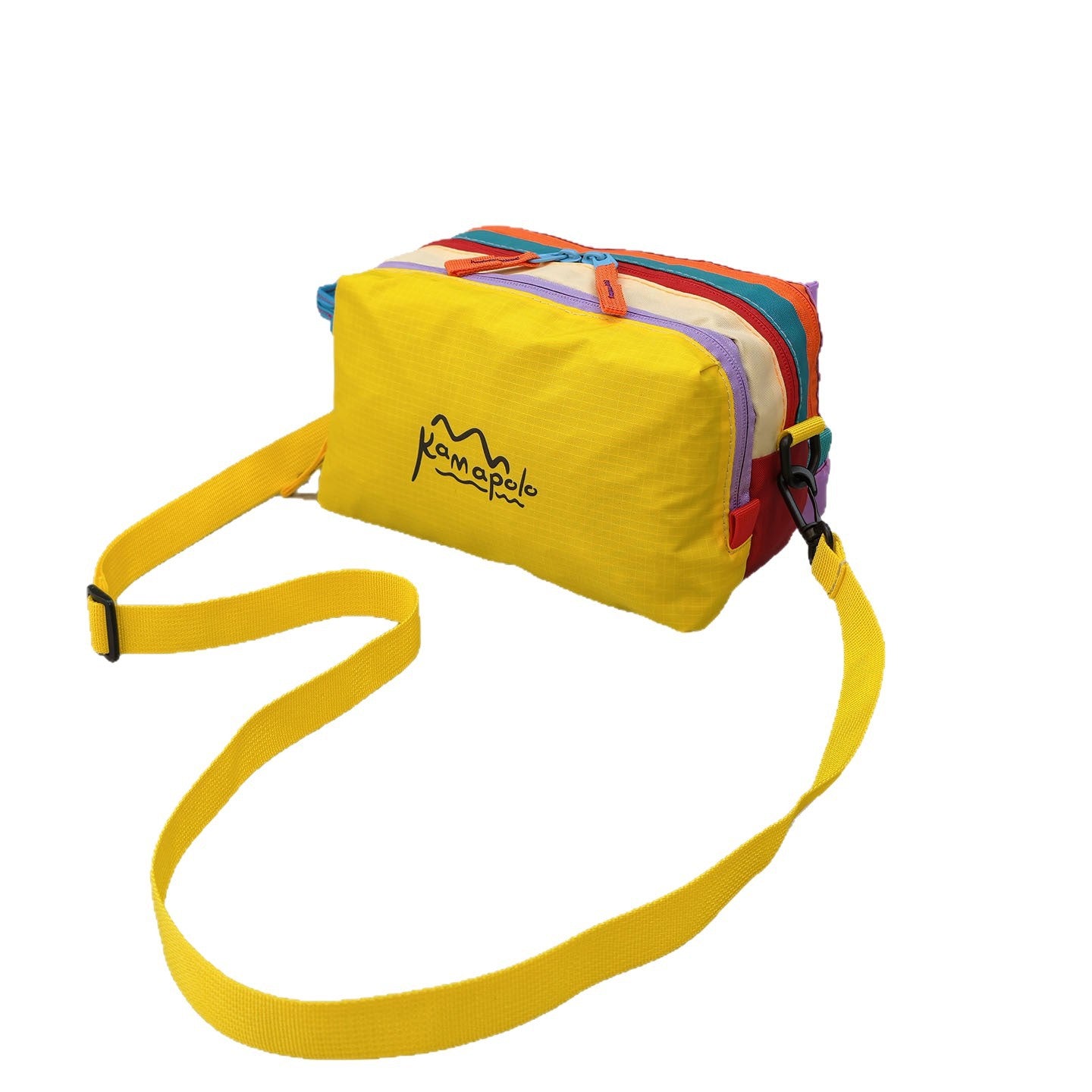 New Dopamine Color Matching Cosmetic Bag Multi-Zipper Design Portable Travel Toiletry Bag Unisex Fashion Practical